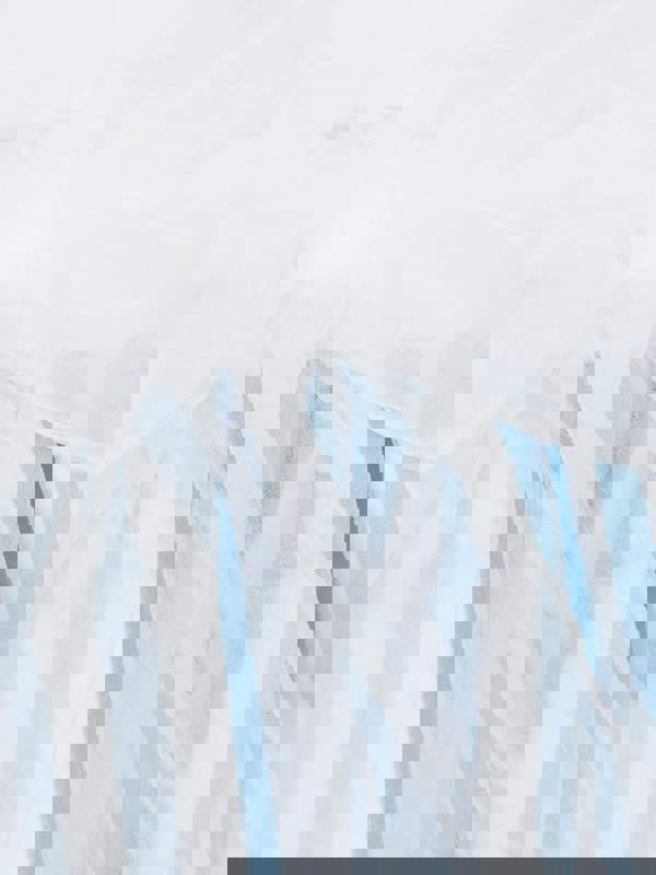 Mama Luma Girls Organza Layered Flower Dress in Blue