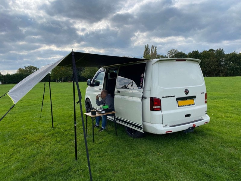 Rectangle Campervan Shade Canopy OLPRO , imageset:Charcoal