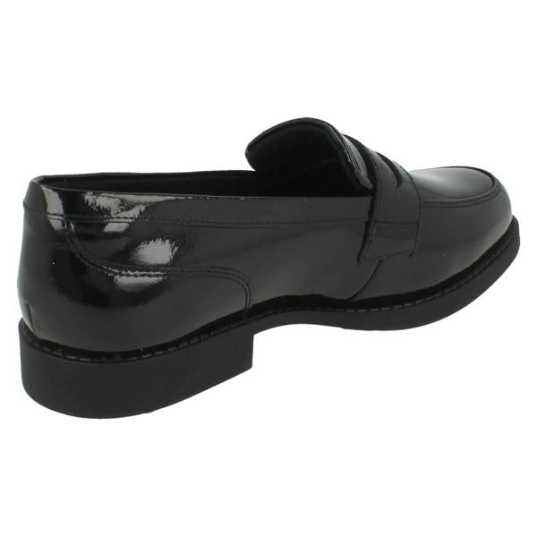 Clarks Girls Clarks Penny Loafer School Shoes Tapa Edge