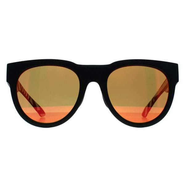 Smith Sunglasses Crusader S37 X6 Black White Pattern Chromapop Sun Red Mirror