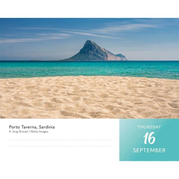 Beaches Desk Calendar 2027, Desk Calendars, Day To View, Travel, Gift