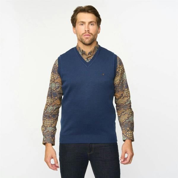 Gabicci G55K03 Plain Vee Neck Slipover Gabicci Classic ATLANTIC