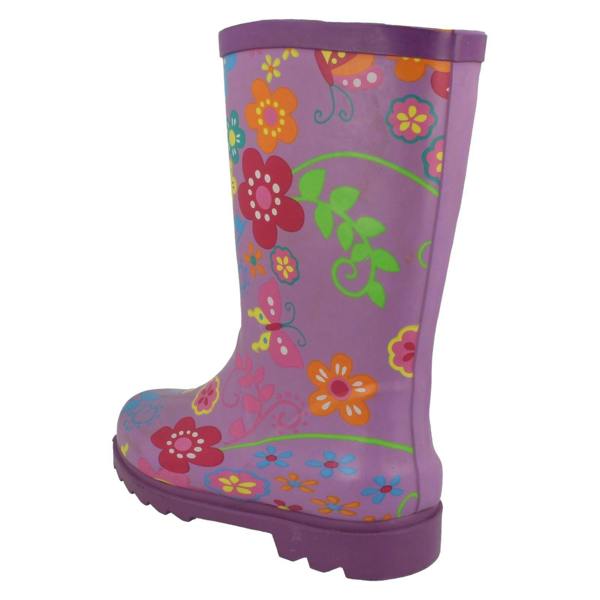 Spot On Girls Spot On Flower Print Boots