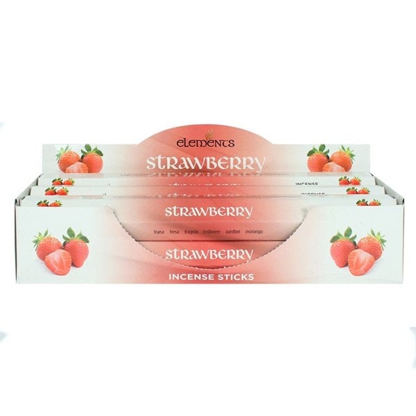Serano Set of 6 Packets of Elements Strawberry Incense Sticks
