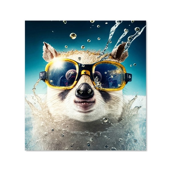 Warren Reed - Designer Mouse With Glasses Splashart Kitchen Splashback