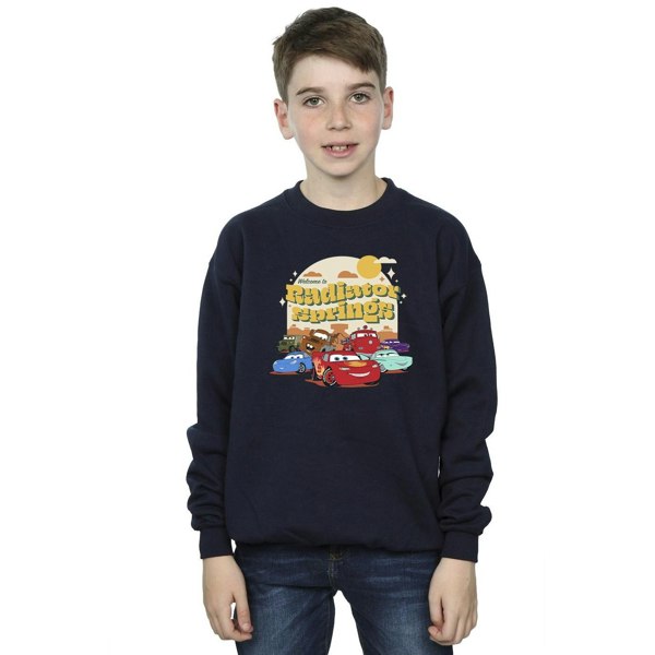 Disney Boys Cars Radiator Springs Group Sweatshirt - Navy Blue