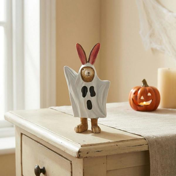 Garden Greatness Halloween Jasper Ghost Bunny Ornament