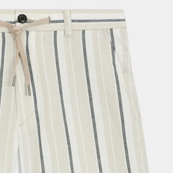 Boss Chino ST 2 Striped Linen Shorts