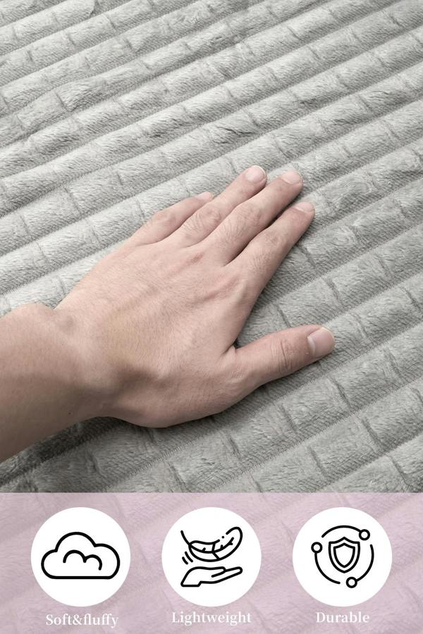 Living and Home Reversible Skin-Friendly Throw Blanket