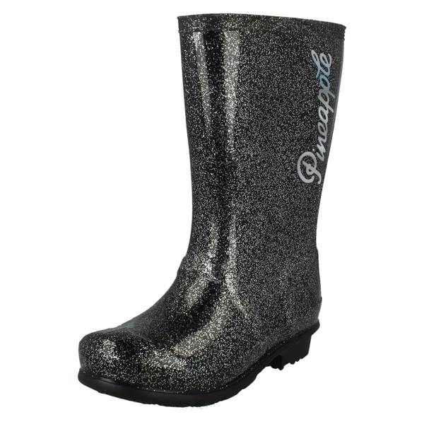 Pineapple Girls Pineapple Glitter Wellington Boots X1272