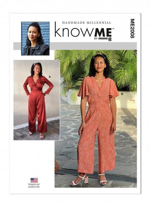 Know Me Sewing Pattern 2008, Jumpsuits for Women, W2 (20W-22W-24W-26W-28W) - Intermediate