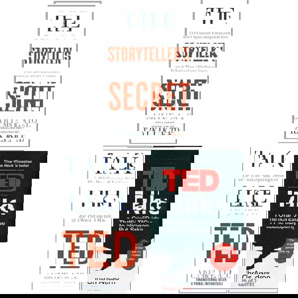 The Storyteller's Secret, Talk Like TED and TED Talks 3 Books Collection Set by Chris Anderson, Carmine Gallo