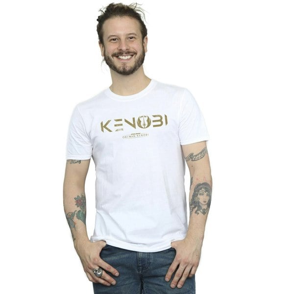 Star Wars Mens Obi-Wan Kenobi Logo T-Shirt - White