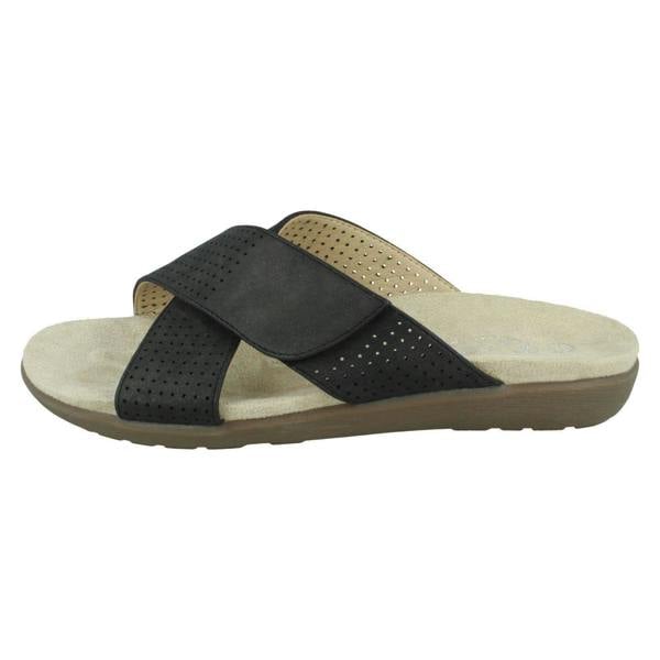 Eaze Ladies Eaze Cross Strap Mules F00295