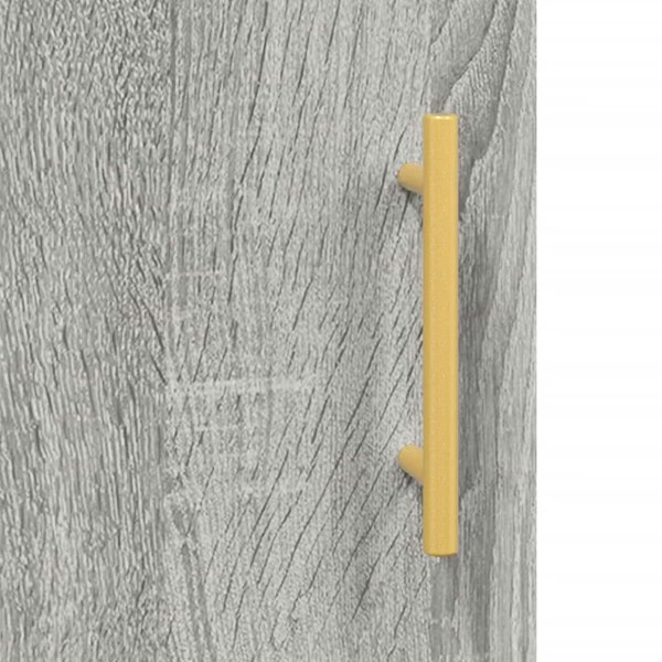 Berkfield Highboard Grey Sonoma 34.5x34x180 cm Engineered Wood