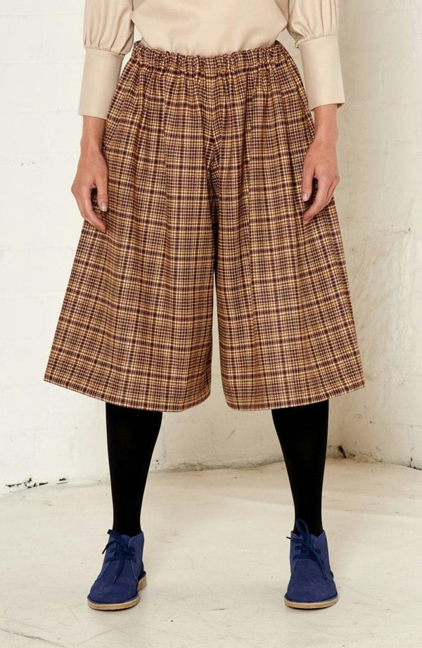 Bo Carter Loni Wool Culottes - Brown