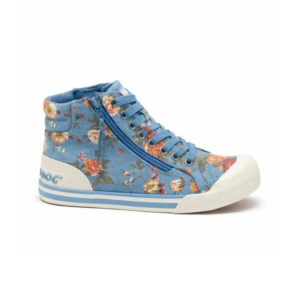 Rocket Dog Rocket Dog JAZZIN HI ROMEO Womens Hi-Top Trainers Light Blue