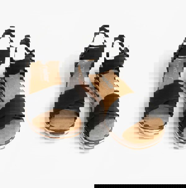 Rieker V3691-00 Womens Sandals - Black