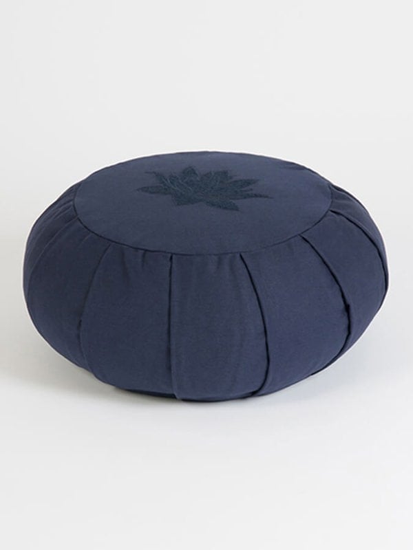 Yoga Studio GOTS Organic Cotton Round Lotus Zafu Buckwheat Cushion