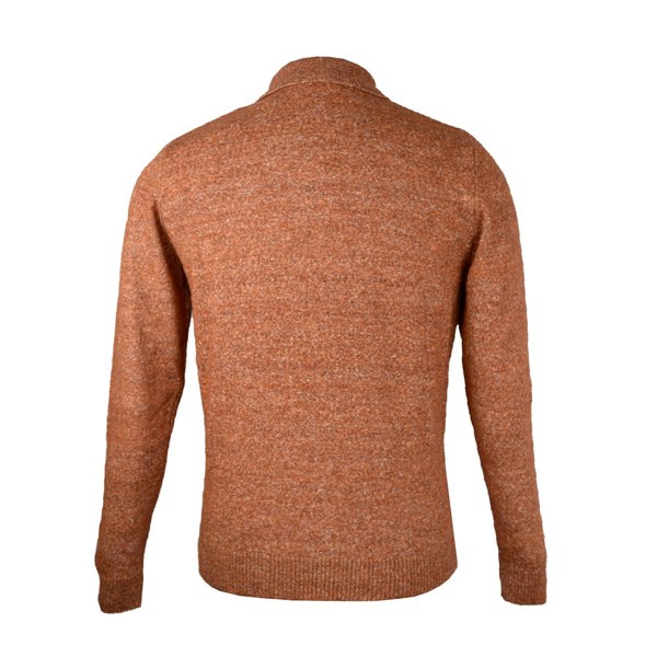 Jayden Wool Polo Jumper – Burnt Orange