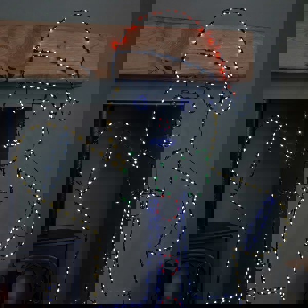 Samuel Alexander 1.2m x 90cm Light up FlexiBright Gingerbread Man Decoration with 456 Twinkling Multi-Coloured LEDs