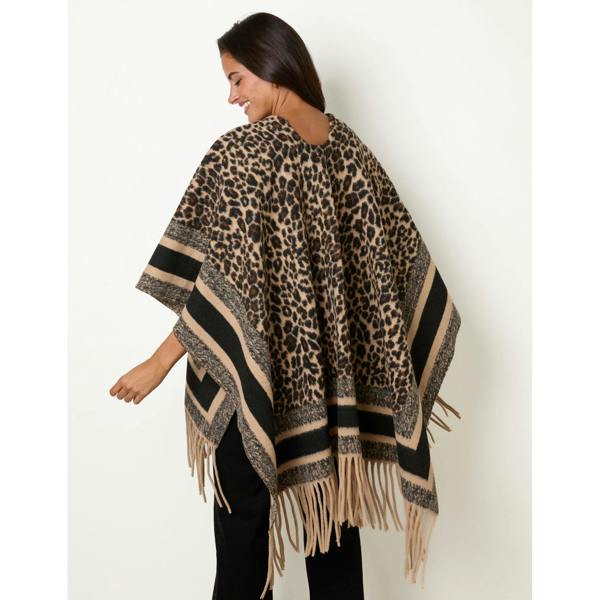 Blue Vanilla Animal Print Cape