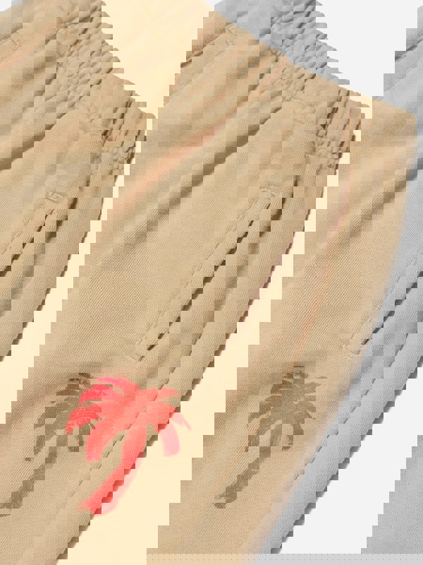 Palm Angels Boys Palm Brush Camo Joggers in Beige