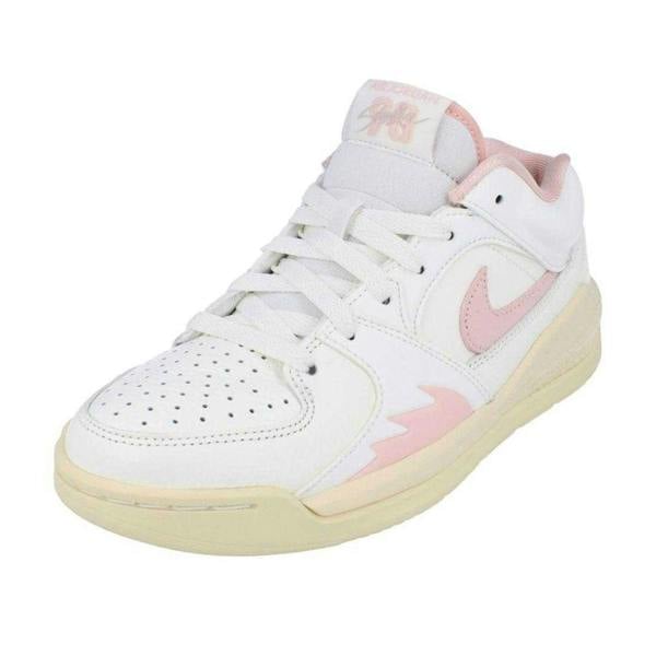 Nike Womens/Ladies Jordan Stadium 90 Leather Trainers - White/Pink - 