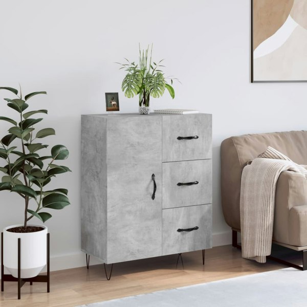 Berkfield Sideboard Concrete Grey 69.5x34x90 cm Engineered Wood