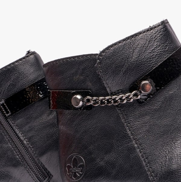 Rieker Y0783-00 Womens Ankle Boots Black