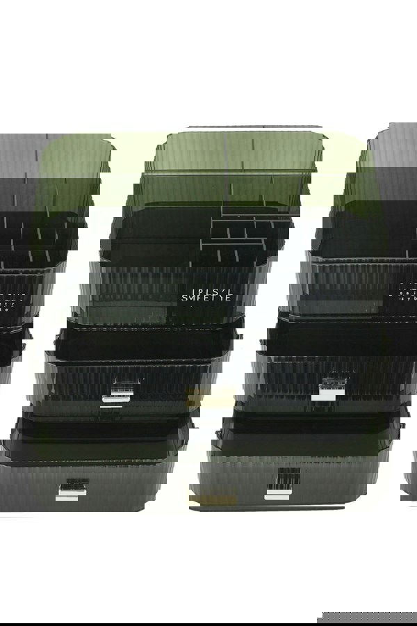 Living and Home Clear Desktop Makeup Organizer Cosmetic Case Storage Skincare Display Box with Drawers