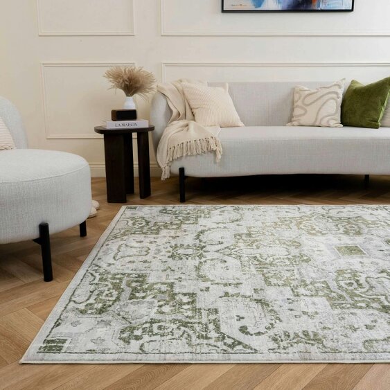 The Rugs Montana Abstract Green Rug | 4060