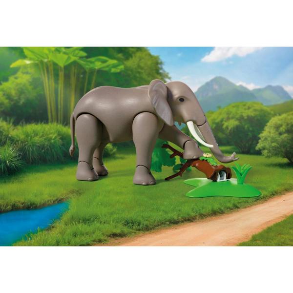 Playmobil Elephant with Zoo Keeper - 72068 Playset