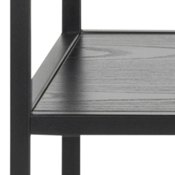 Wyld Haus El Paso Black Metal and Wooden Console Table 2 Shelves