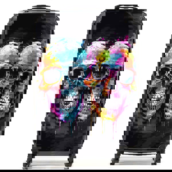 Warren Reed Splashart Happy Skeletons In Glasses Suitcase