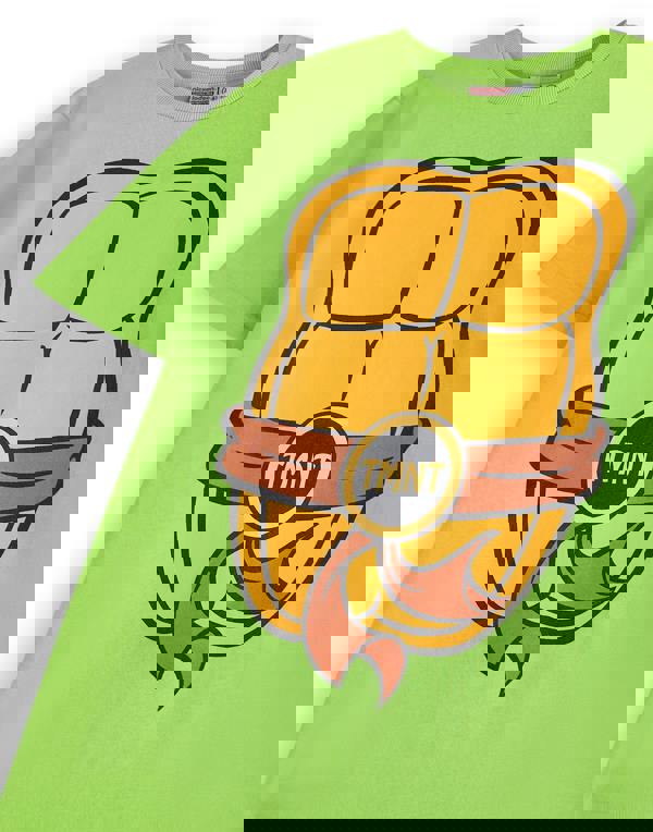 Teenage Mutant Ninja Turtles Mens Green Cosplay Short Sleeved T-Shirt