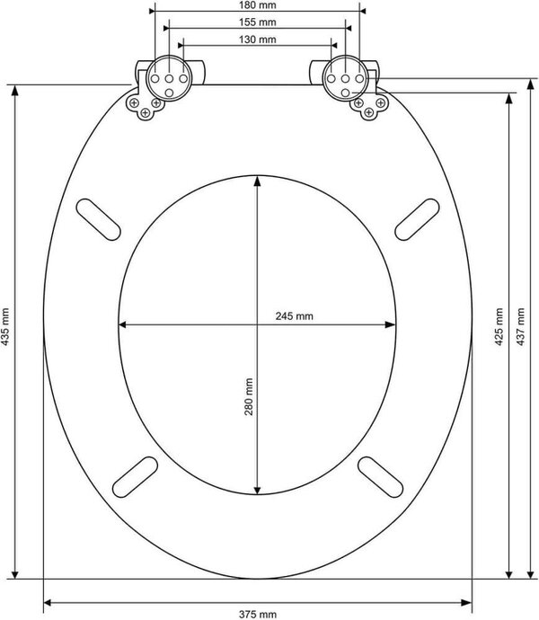 RTS Simple Oak Soft Close Toilet Seat