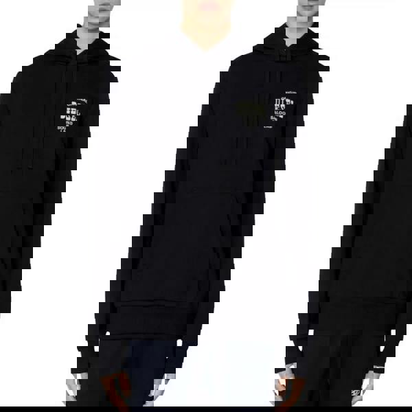 Diesel Mens Saloon Logo Hoodie - Black