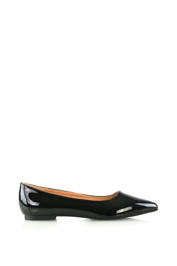 XY LONDON Slip on Pointed Toe Flat Ballerina Pump Shoes