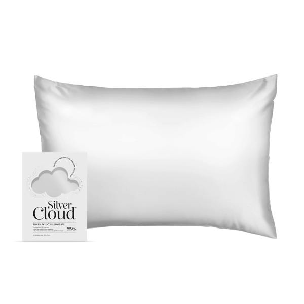 Silver Cloud Beauty Silver Cloud Satin Pillowcase Infused With Silver Ions