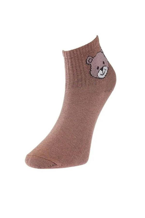 WOVCOR 5-Pack Cotton Teddy Bear Knit Socks
