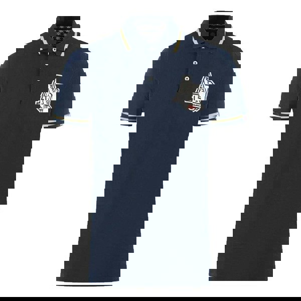 Aquascutum Unisex Adult AQ 1851 Embroidered Tipped Polo Shirt - Navy