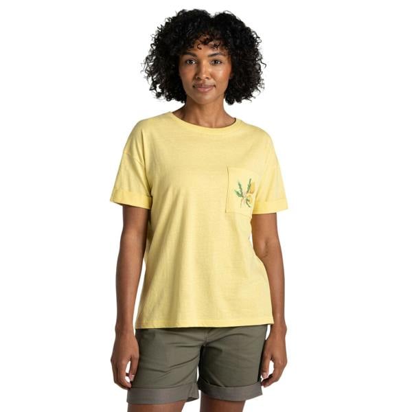 Craghoppers Womens/Ladies Citrus T-Shirt - Pale Daffodil - 