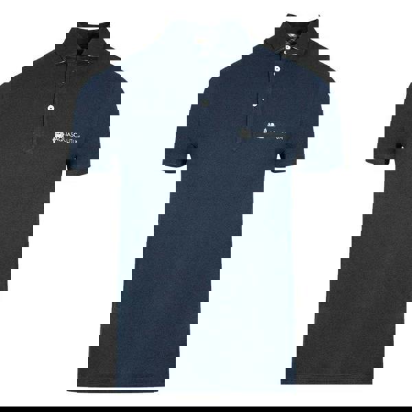 Aquascutum Unisex Adult Aldis Block Logo Polo Shirt - Navy - 