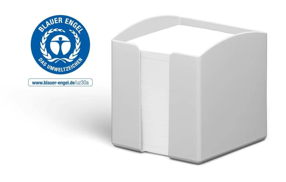 Durable ECO 800 Sheet Note Box Memo Pad | Blue Angel Certified | 6 Pack | Grey