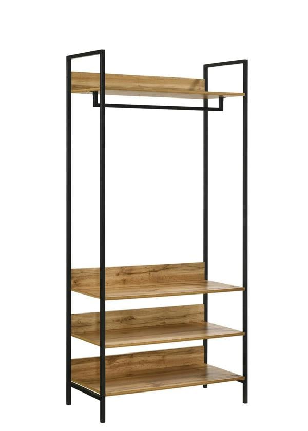 4 Tier Zahra Bedroom Double Open Wardrobe Furniture Storage Cupboard
