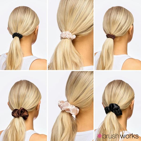 Brushworks Everyday Satin Scrunchie Set