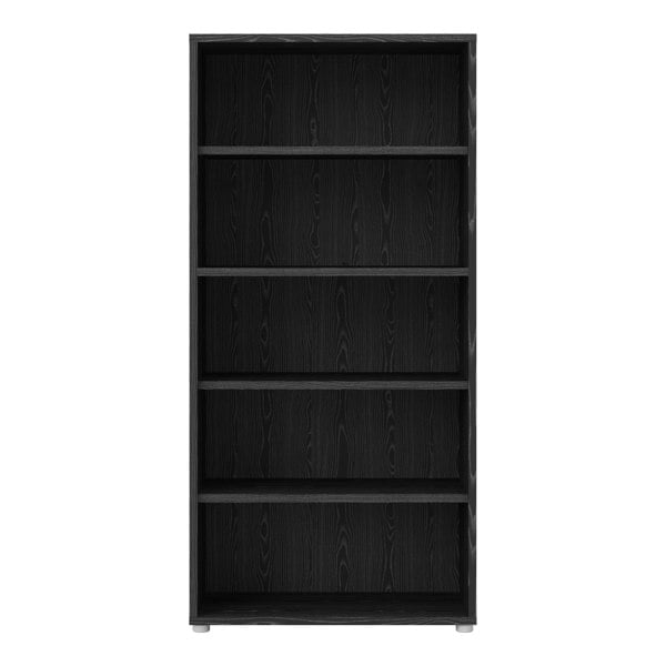 Furniture To Go Prima Bookcase 4 Shelves in Black Woodgrain