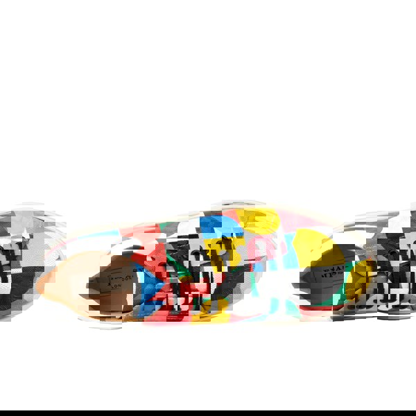 Embassy London Sun City - Groovy - Men's white sole trainer in eye catching soft leather