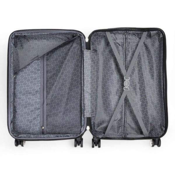 Snowball Hard Shell Expandable Cabin 55 x 37 x 22 cm cm ABS Suitcase Luggage Suitable for Easyjet, Ryanair